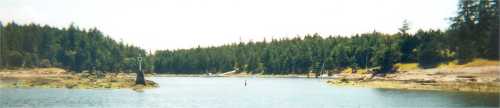 Passage between Thetis Island & Kuper Island at high tide.