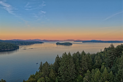 Gulf Islands autumn landscape
