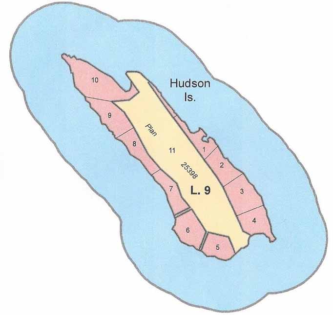 Map of Hudson Island
